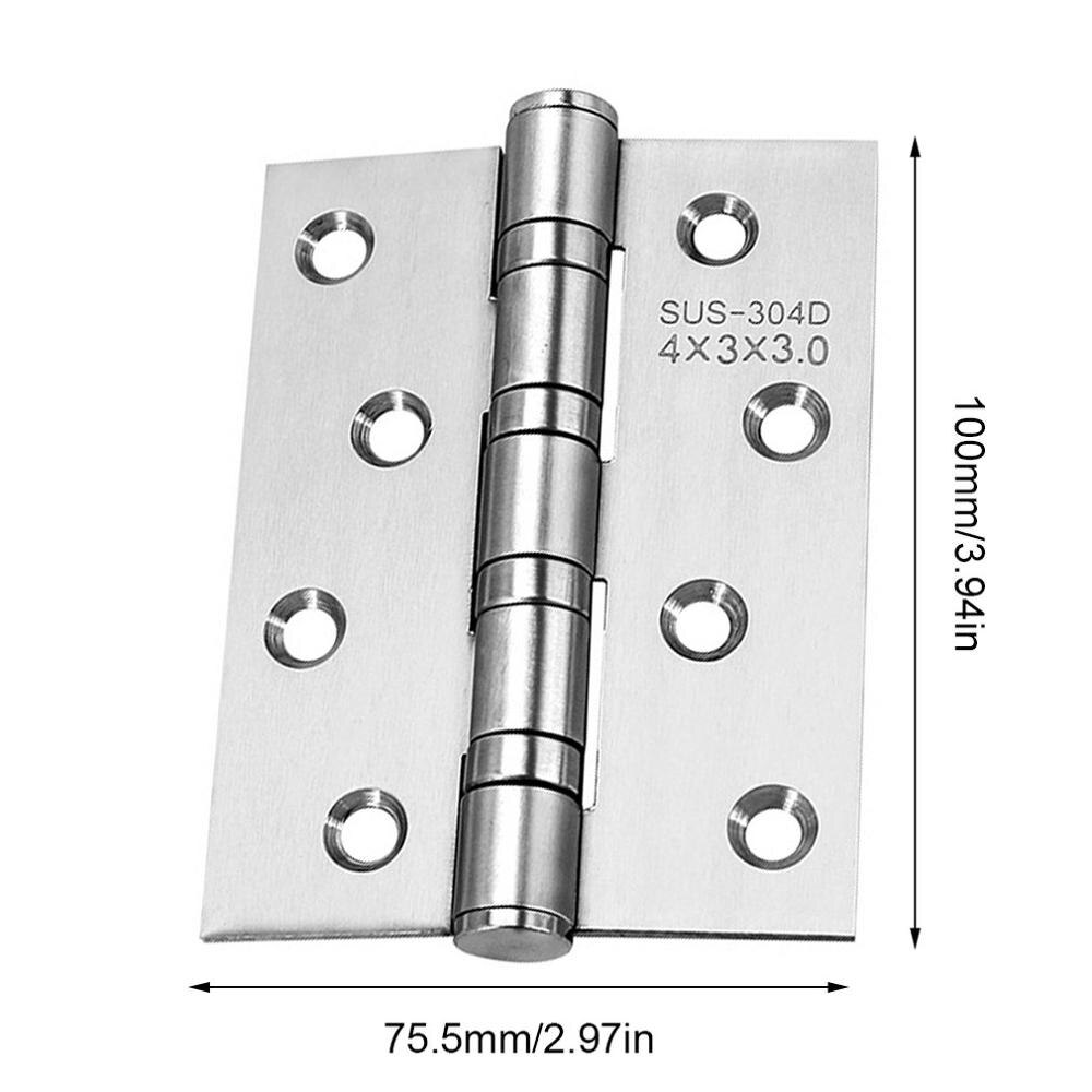Wood Door Exquisitely Durable Stainless Steel Free Slot Bearing Thickened Mute Sub-door Hinge