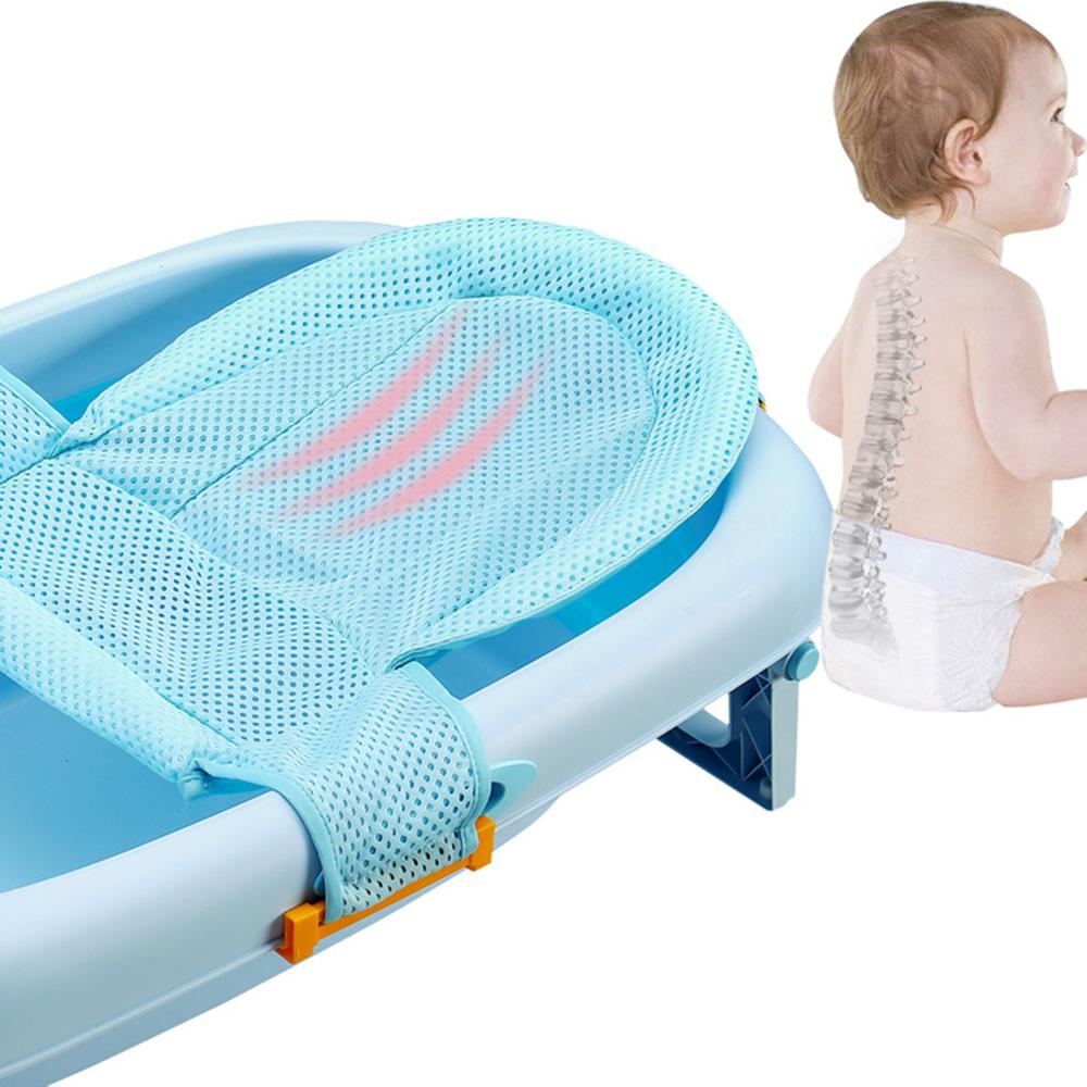 Forma de T bebé infantil bañera flotador tipo alfombra suave antideslizante Asiento de baño cojín