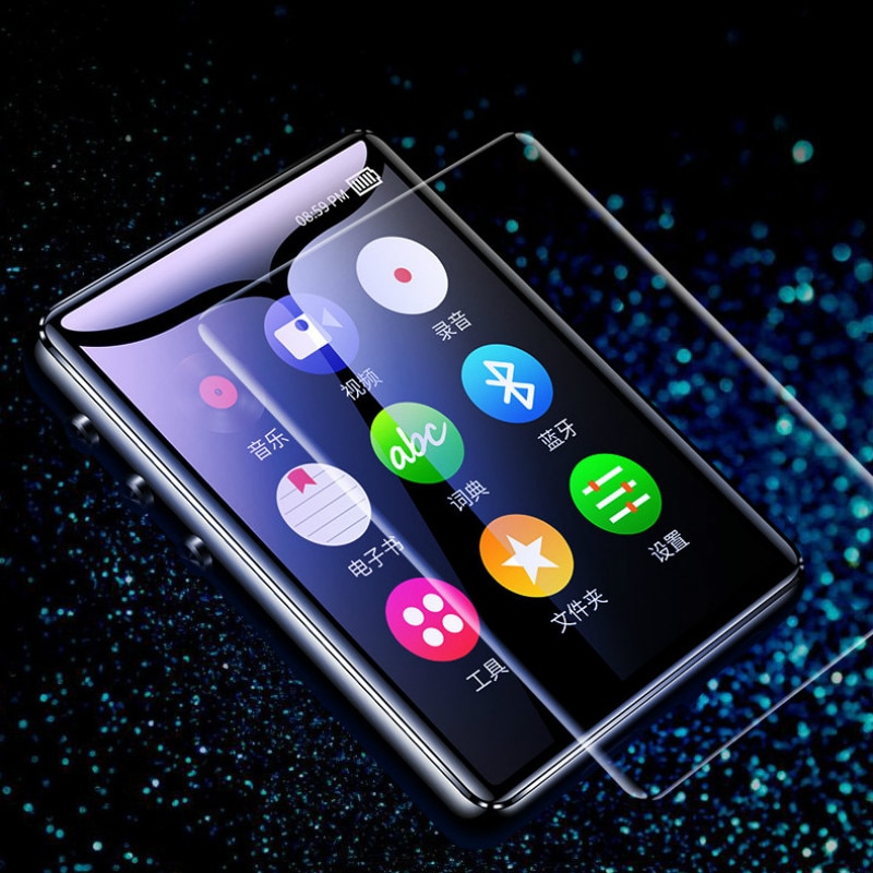 Bluetooth MP3 Player 16GB Full Touch Screen 2.4inch Noise Canceling Walkman Stereo Hifi Music Players Supports TF Card 4GB 8GB