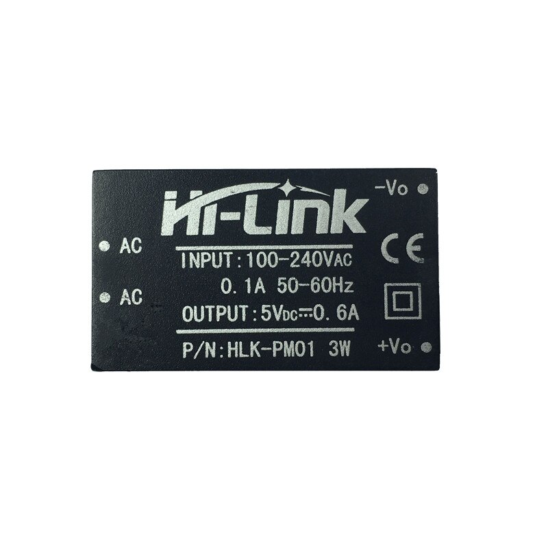 10 Stks/partij Hi-Link Ac Dc 5V 3W Mini Voeding Module 220V geïsoleerde HLK-PM01