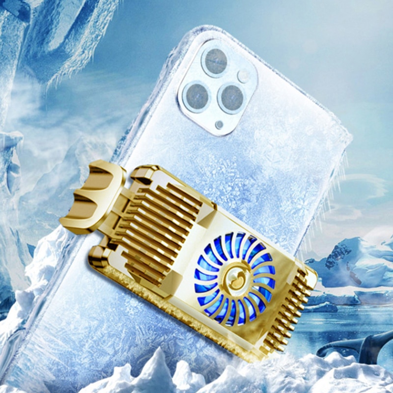 Mobile Phone Cooler Semiconductor Radiator Cooling Fan Holder Mute Stretchable
