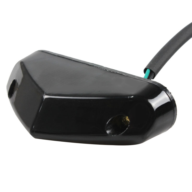 Luz trasera modificada para motocicleta, luz LED de advertencia de freno para vehículo eléctrico, guardabarros pequeño, 1 piezas, novedad de 2023: Negro