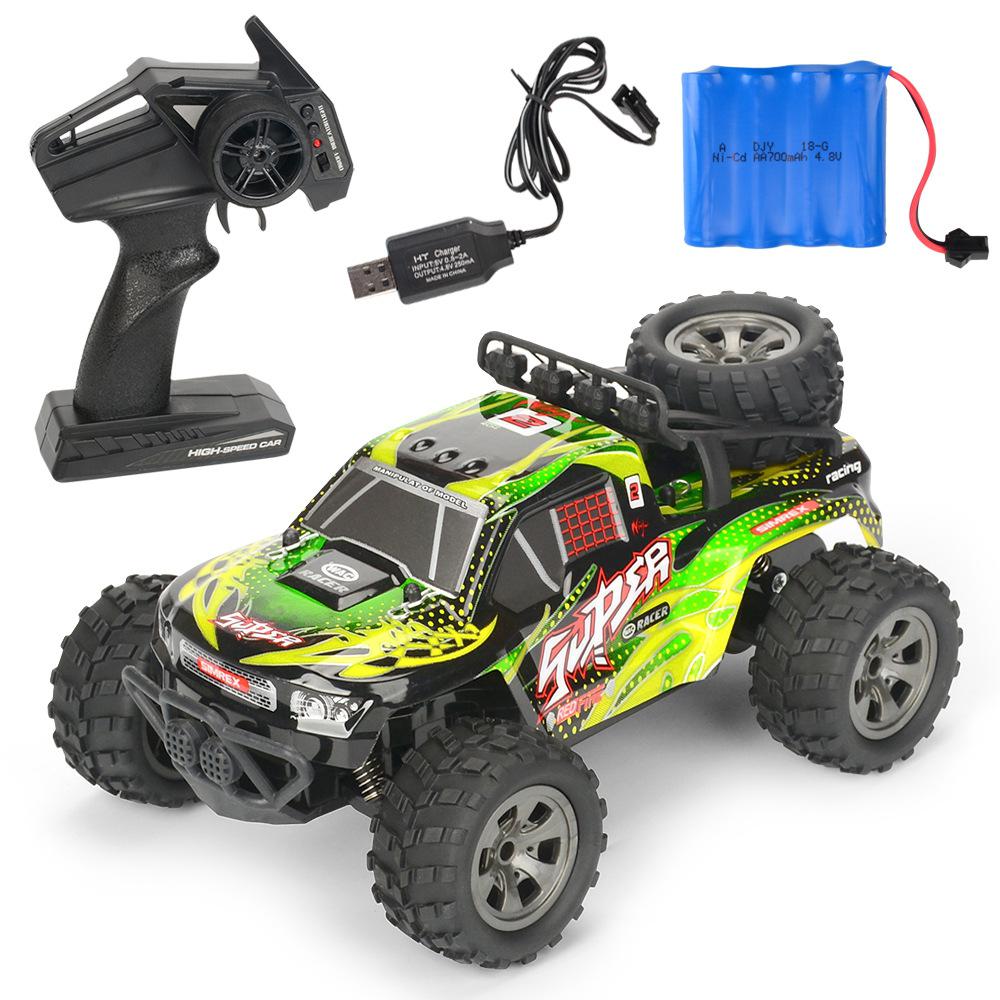 Mgrc Mini Rc Auto 1/18 2.4G 4CH 2WD Hoge Snelheid 15 Km/h Borstel Crawler Afstandsbediening Auto Kinderen speelgoed Meerdere Kleur: Green