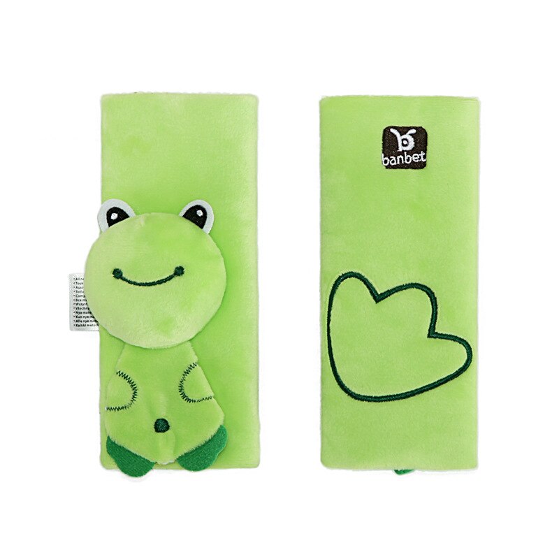 Cinturón de seguridad de hombro PAD Protector para carrito de bebé para cinturón de seguridad de coche Universal Yoyo Yoyaplus Babalo asiento Cybex Bebe Accesorios: frog