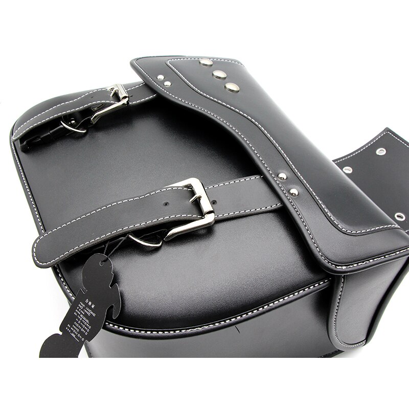 Motorcycle Saddle Bag Pu Leather Motorcycle Side Tool Tail Bag Luggage