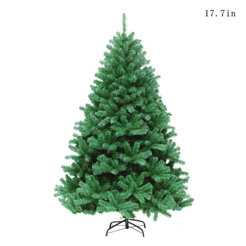 17.7 Inch Christmas Tree Desktop Artificial Christmas Tree Decoration PVC Green Pine Tree Party DecorFigurine Year