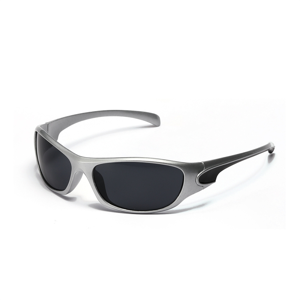 Gafas de montura Ovalada para hombre y mujer, lentes multicolores góticos para deportes de ciclismo al aire libre, UV400, Retro, Y2K, Punk, Hip Hop, novedad de 2023