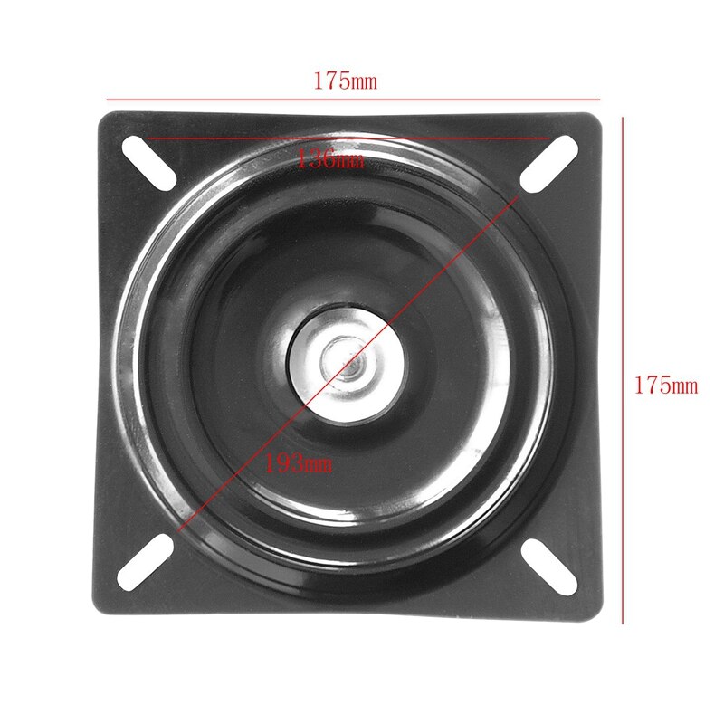 7 inch Bar Stool Swivel Plate Replacement, Square Swivel Mechanism for Recliner Chair Or Furniture - Ball Bearing Swivel Boat Se