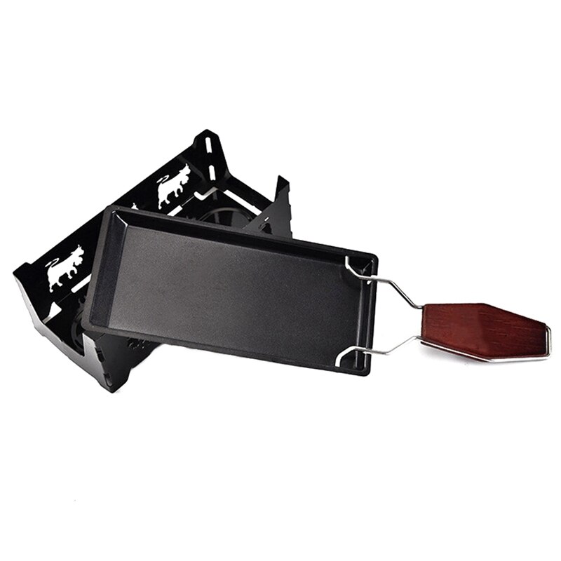 Grill Cheese Raclette Set Non-stick Griller Mini BBQ On Board Cheese Baked Cheese Swiss Iron Oven Melting Cheese Pan Tray