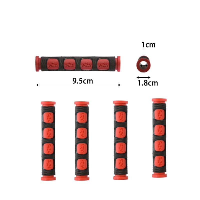 Mango de freno antideslizante rojo suave, funda de goma para protección de bicicleta de motocicleta, accesorios de motocicleta, engranaje protector
