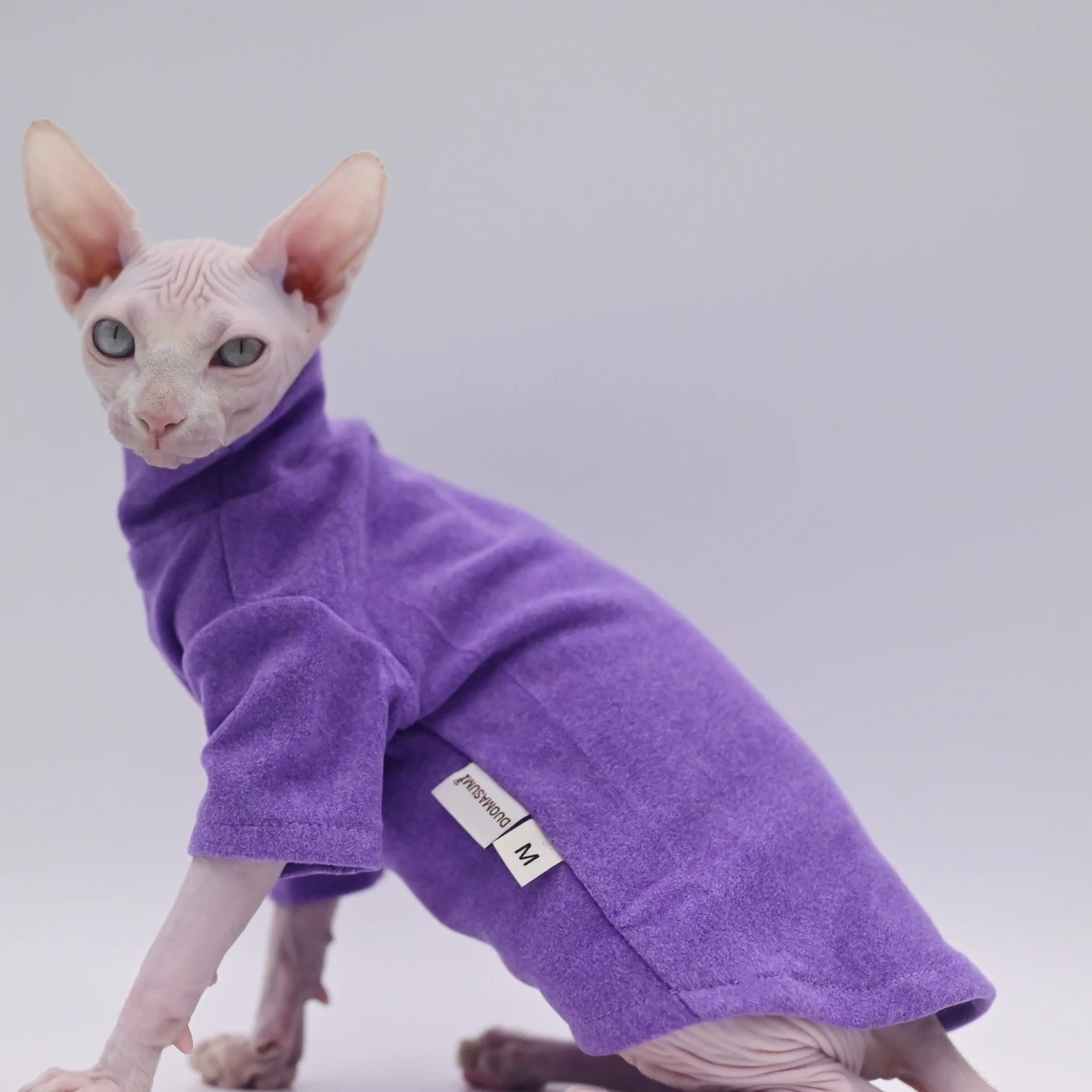 Ropa para gatos sin pelo de algodón suave, ropa para gatos Sphynx, ropa para gatitos para Cornish, Devon, Yorkshire, KnnisCat, bebé