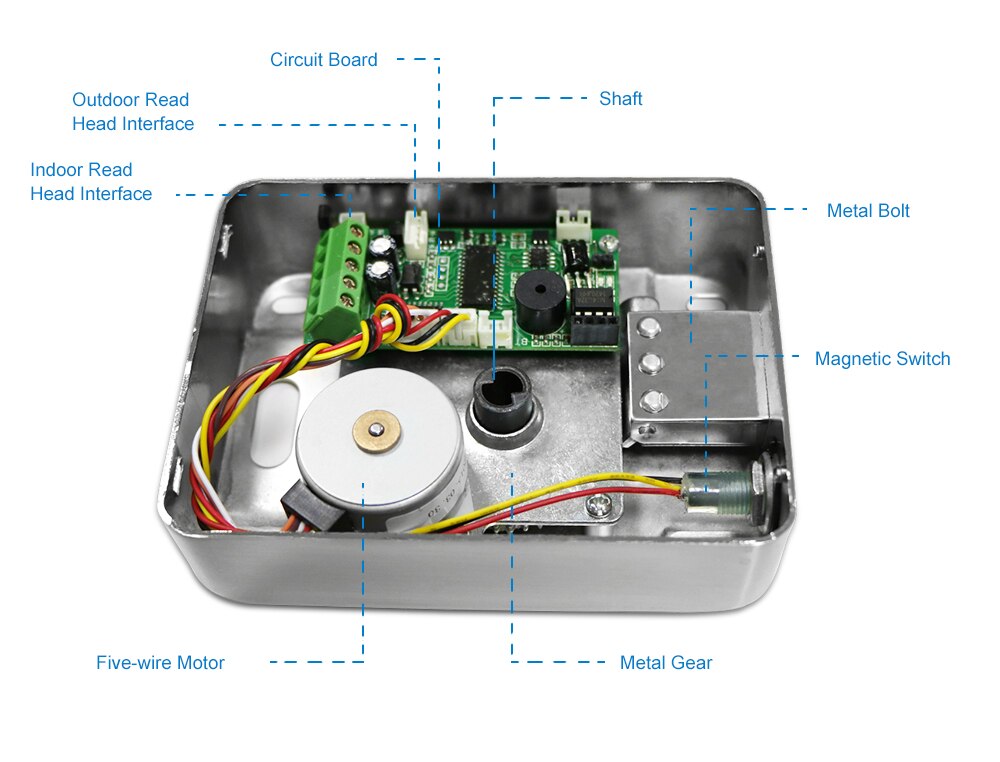 Doornanny fechadura elétrica ic/id/rfid controle de cartão doorlock nenhum ímã chave sistema de controle de acesso