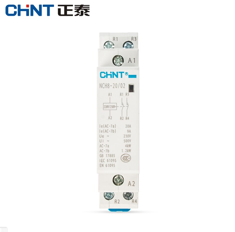 CHINT CHNT – contacteur domestique modulaire AC, 220V 230V AC 20A 1NO 1NC 2NO 2NC