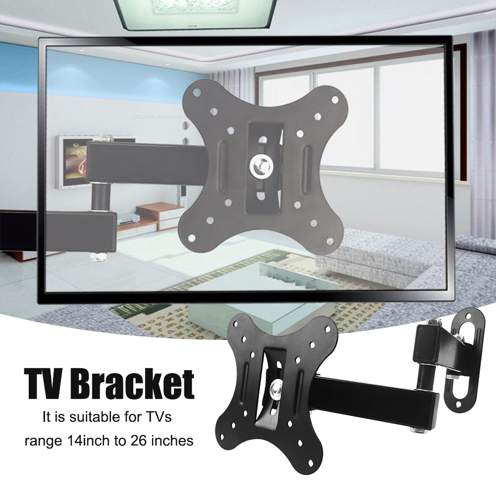 TV Bracket Easy Install Wall Mount Monitor Stand Adjustable Angle Frame Support TV Bracket
