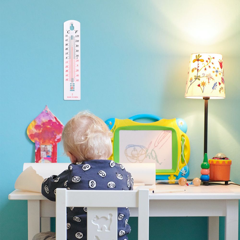 Accurate Durable Wall Thermometer Plastic Indoor Outdoor Hang Garden Greenhouse House Office Room Wall Hang Thermometer