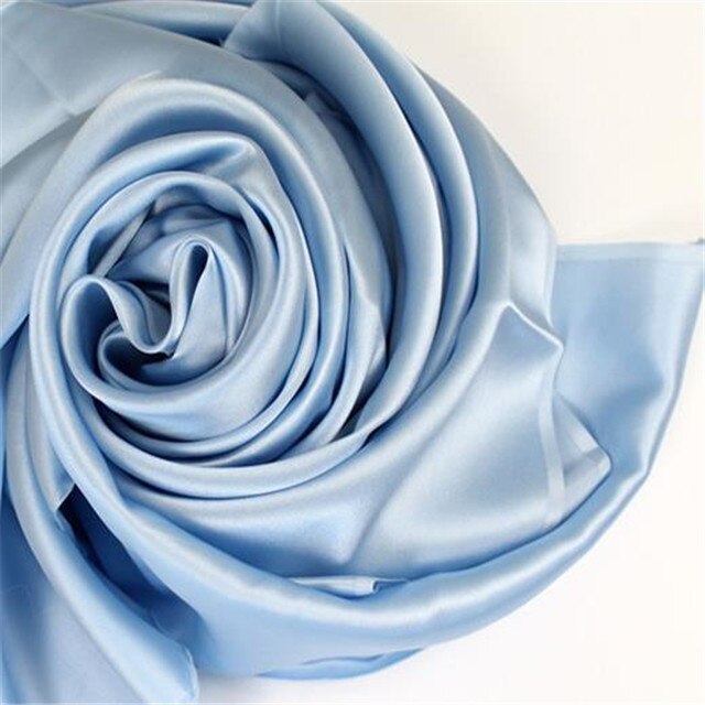 Zijde Charmeuse Satijnen Stof 19momme 44inch Glad Gevoel Organische Originele Textiel Zijde Hertogin Satijn Stof voor Dame Kleding: 24 sky blue