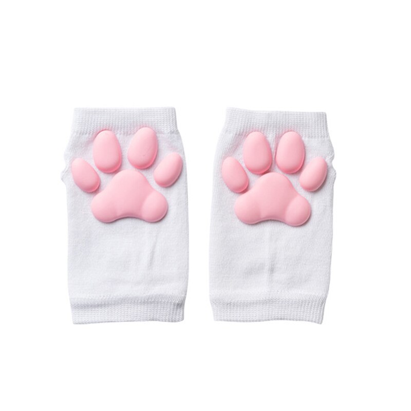 Guantes de silicona 3D con forma de Pata de Gato para mujer, guantes sin dedos, para Cosplay, Navidad y Halloween