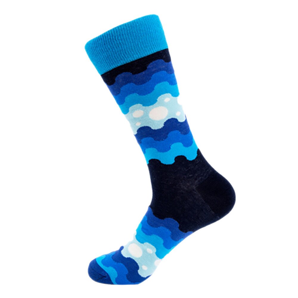 25#  kleurrijke herfstsokken voor dames in buis casual katoenen sokken met print bedrukte meerkleurige sokken носки мужские длинные: D