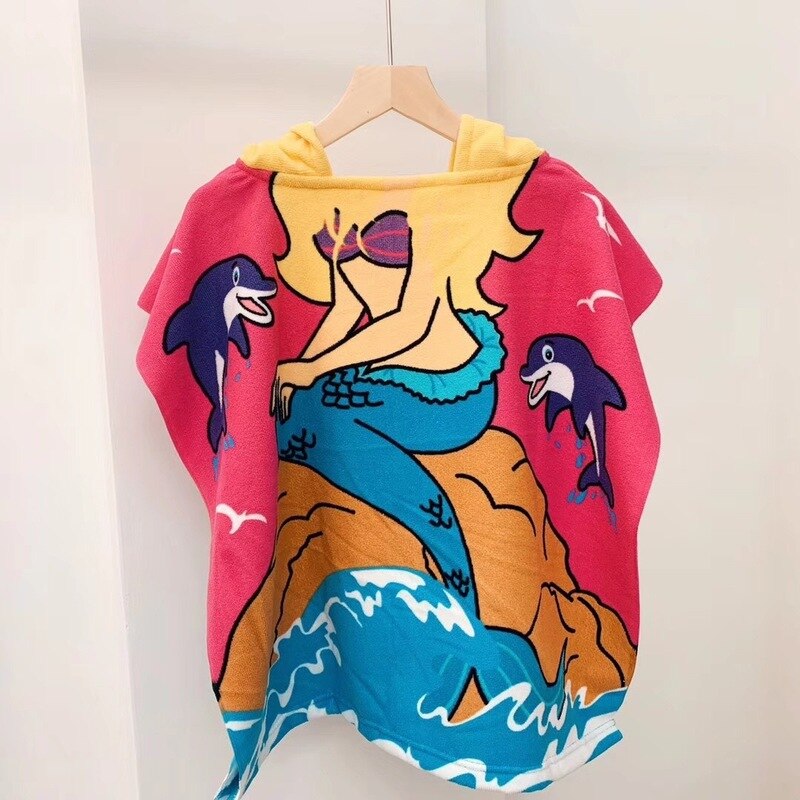 Kinder Bademantel Mädchen Mit Kapuze Kinder Bad Robe Schöne Kind Junge Mädchen Robes Mikrofaser Weichen Strand Pool Ändern Handtuch mit haube: 6