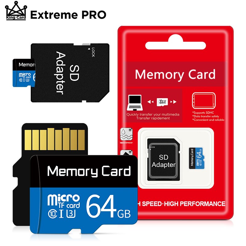 Høyhastighets klasse 10 mikro sd-kort 128gb 32gb 64gb 256gb 16gb sd/tf microsd sdhc/sdxc minnekort til telefon