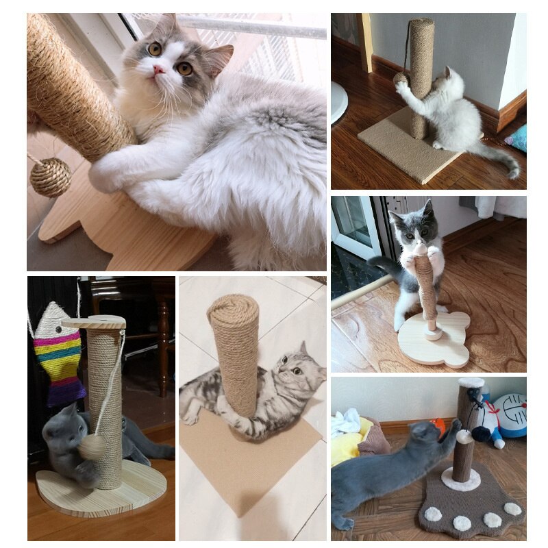 Sisal Cat Scratcher Cat Scratching Post Claw Sharpener Wearable Won&#39;t Fall Cat Climbing Shelf Funny Cat Toys Cat Climbing Frame