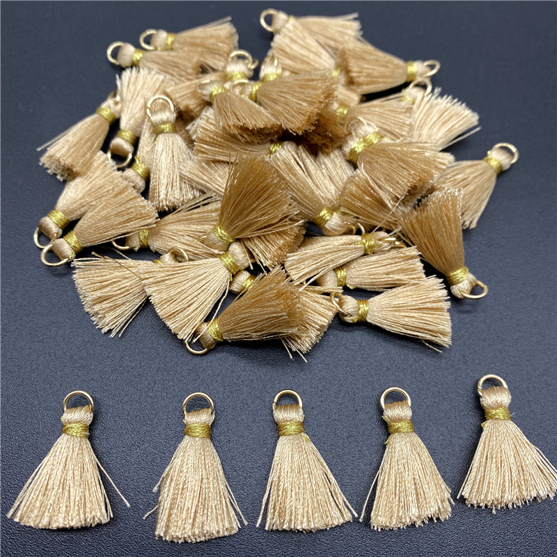 10Pcs Polyester Trim Fringe Tassel Naaien Gordijnen Accessoires Diy Sleutelhanger Mobiele Telefoon Riemen Hanger Kwasten Voor Sieraden Maken