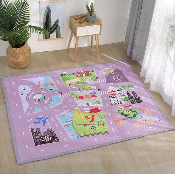 Baby Speelmat Tapijt Ontwikkelen Activiteit Mat Cartoon Dikke Tapijten multifunctionele Baby Kruipen pad accessoires BXX033: BXX033H