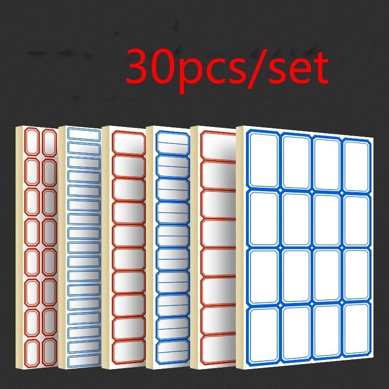 30pcs/set Label Stickers Self Adhesive Stickers Adhesive Coding Stickers Label Set Small Label Stickers
