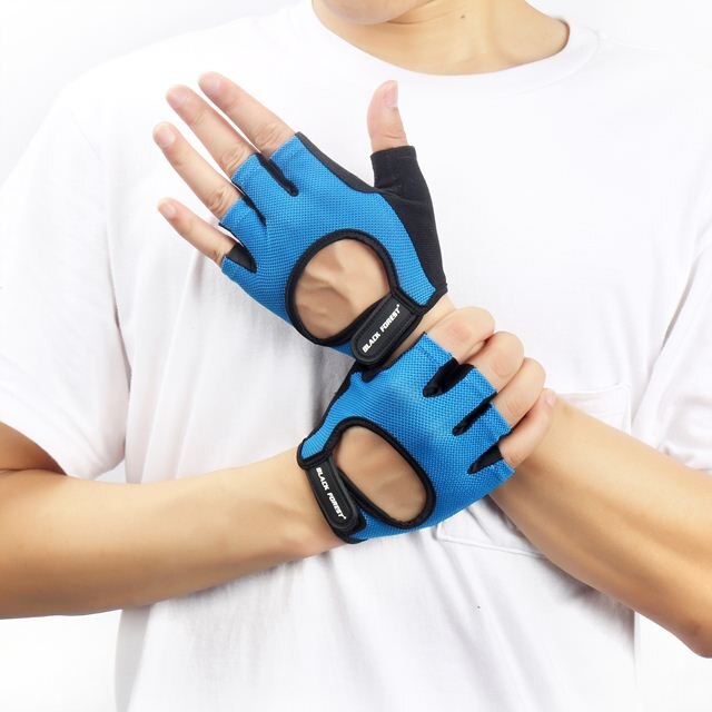 Gants de Sport pour hommes et femmes, antidérapants, respirants, pour musculation, haltérophilie, Fitness: BU / S