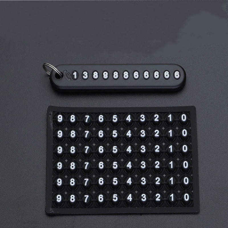 Anti-Lost Car Key Pendant Split Rings Keychain Phone Number Card Keyring Auto Vehicle Key Chain Car Outdoor Climbing Accessories