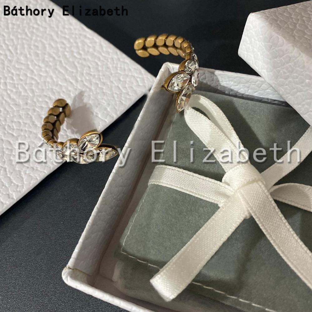 Báthory · Elizabeth Klassieke Vintage Armband Mode Tarwe Oor Brief Open Armband Armband Sieraden Armband Voor Vrouwen
