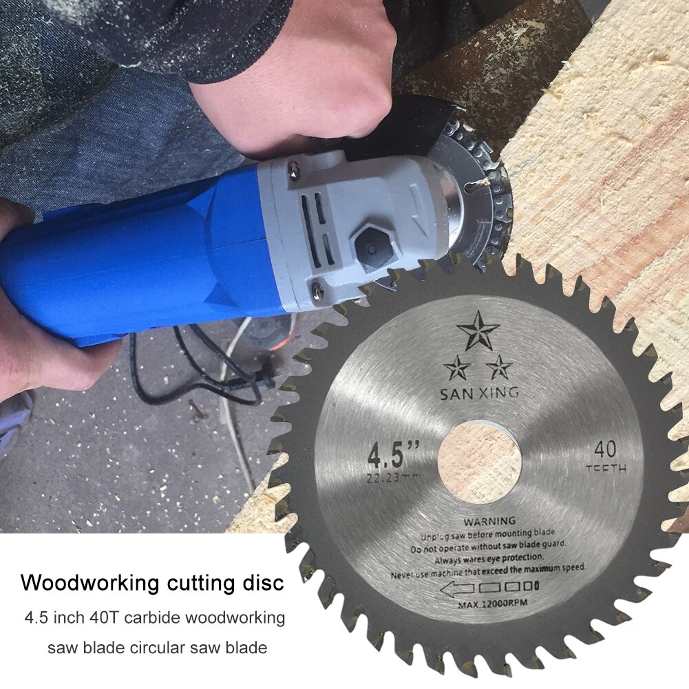 Multifunctionele Hout Zaagblad Timmerwerk Houtbewerking 40T Carving Disc Circulaire Metalen Doorslijpschijf Voor Haakse Slijper