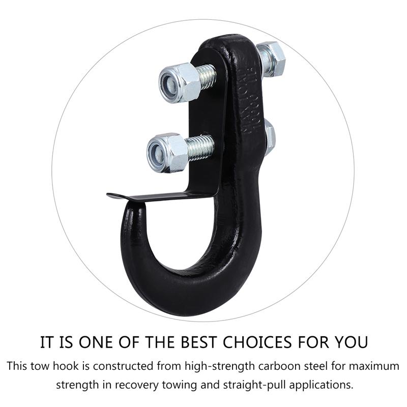 1Pc Trailer Hook Durable Towing Hook Bumper Trailer Hook Trailer Hitch For Caravans Recreational Vehicles Trailers Vehicle