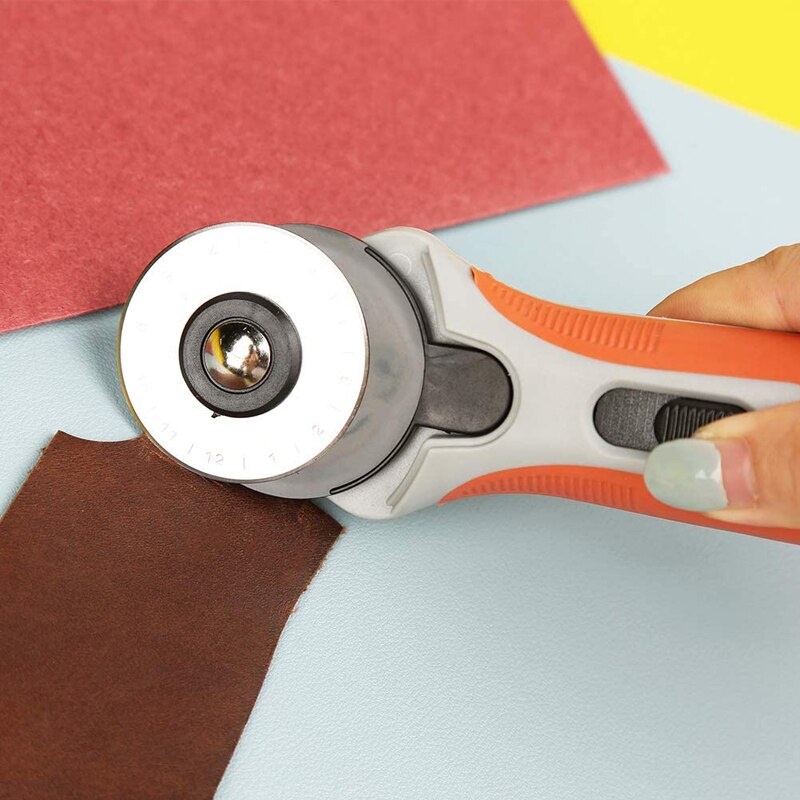 LMDZ 45mm Rotary Cutter Fabric Rotary Cutter Ergonomic Sewing Craft Cutting Tool for Crafting Sewing Quilting Sharp and Durable