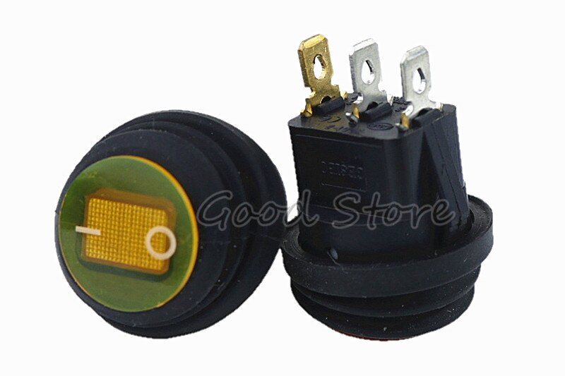 1pcs On/Off 220V AC Black Rocker Switch IP65 Water... – Grandado