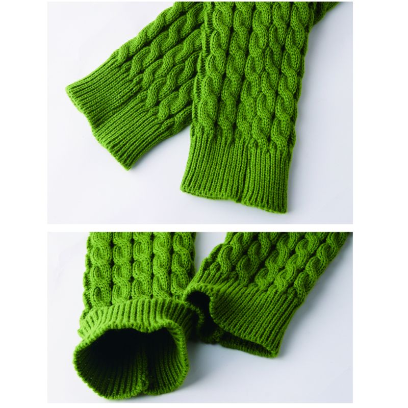 Women Winter Warm Knit Crochet High Knee Leg Warmers Leggings Boot Leggings Slouch