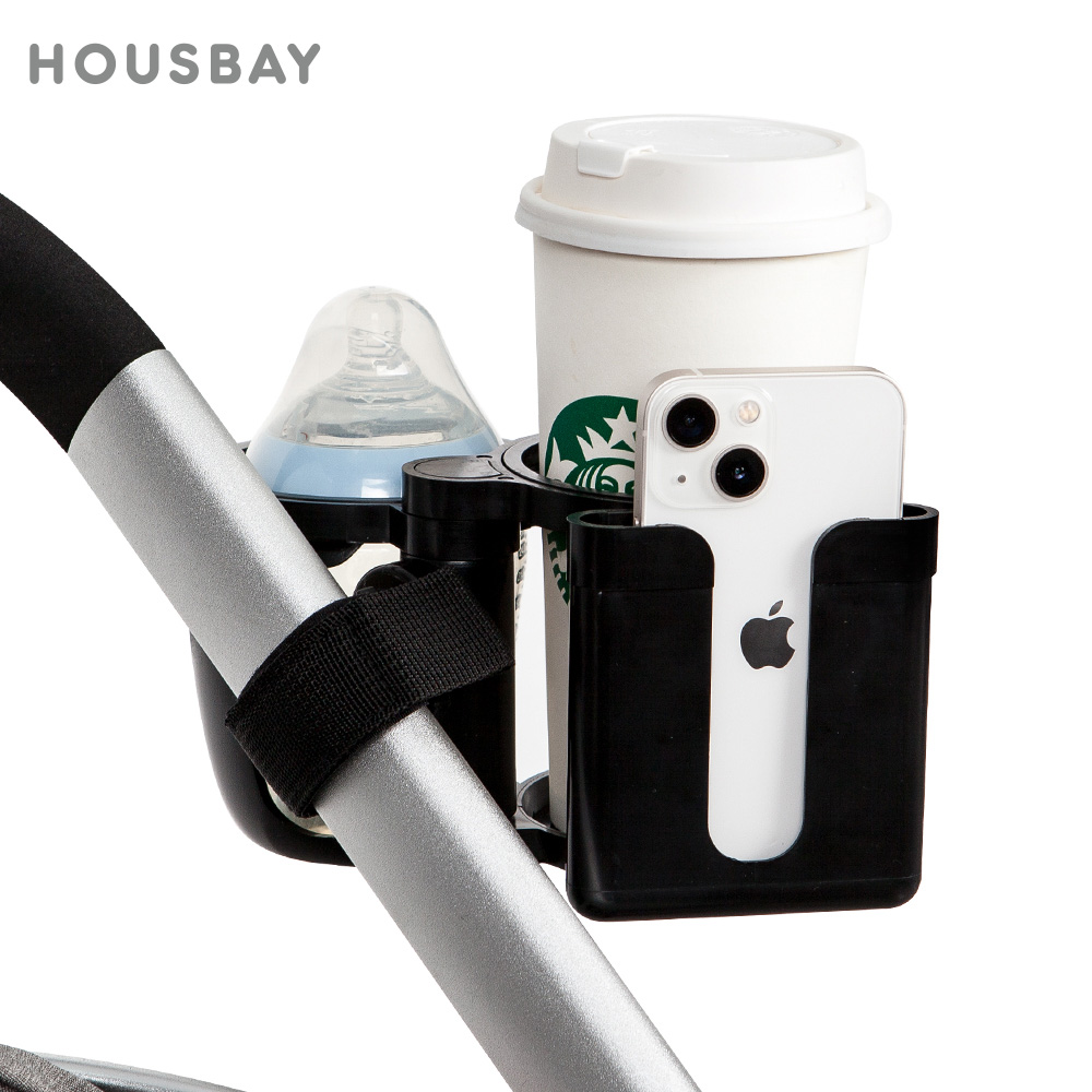 Kinderwagen Bekerhouder Telefoon Ondersteuning Melkfles Drinken Bekerhouder Conversie 2 Kopjes Voor Universele Kinderwagen Kinderwagen Accessoires