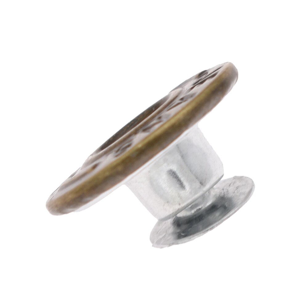 Remache de botón a presión para hombre, herramientas de botones de 17mm para abrigo, pantalones, bolsa, suministros de artesanía hechos a mano, 20 Uds.