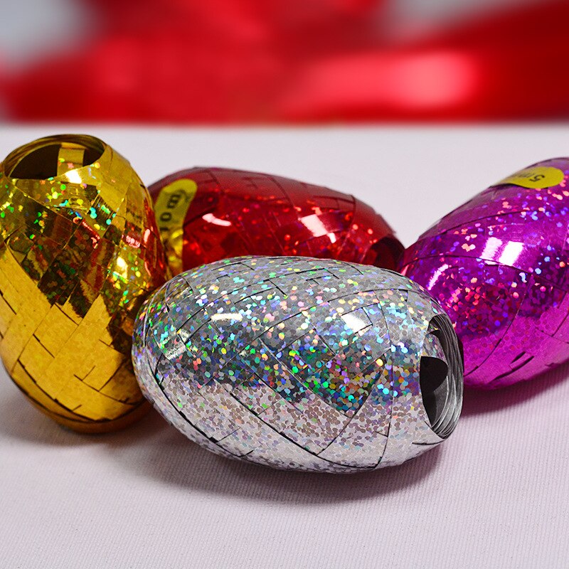 Ballon à feuille multicolore pour fête d'anniversaire mariage, banderole à Ballon multicolore 5mm x 10m 6 pièces