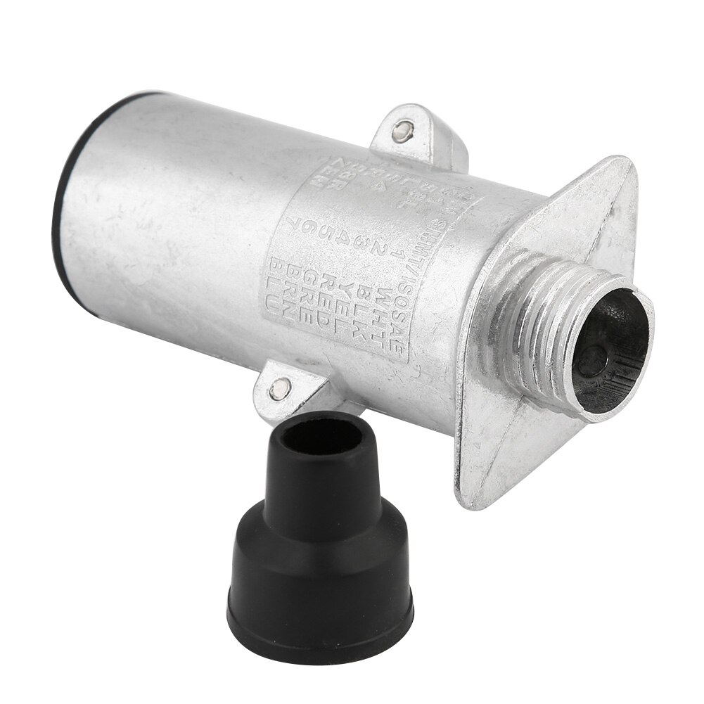 24v 7- polet anhængerstik n-type anhængerstik adapter messingstifter med aluminiumshus til trailer lastbil campingvogn