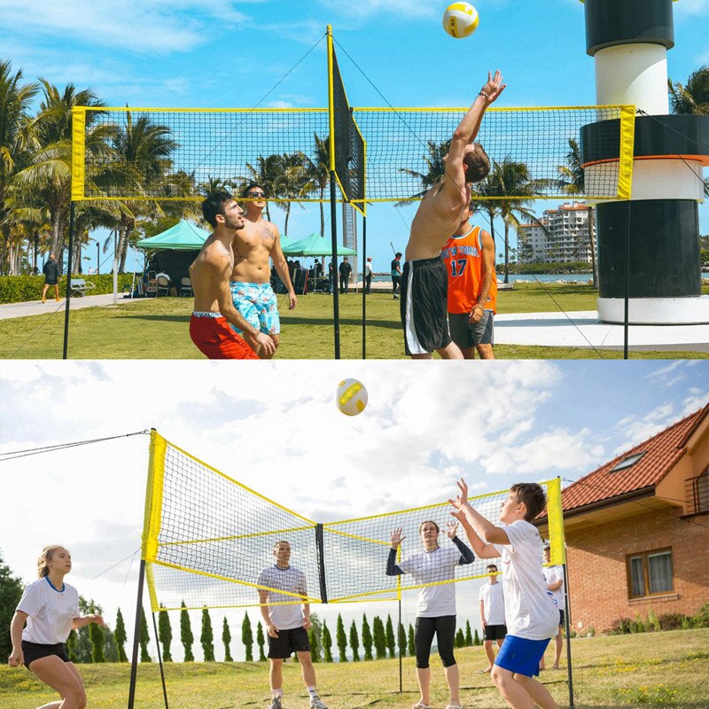 Rete da Pallavolo portatile Portatile Professionale Sabbia tutto'aperto Erba Rete da pallavolo Portatile ZJ55