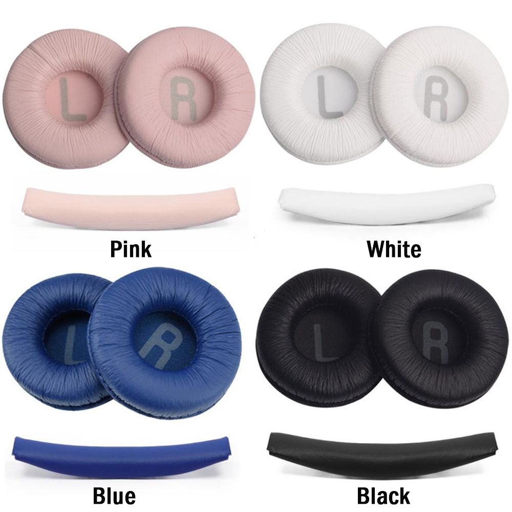 Vervangende Oorkussens Compatibel Voor Jbl Tune600 T500bt T450 T450bt Jr300bt Hoofdtelefoon Headset 70Mm Zacht Lederen Oorkussenhoes