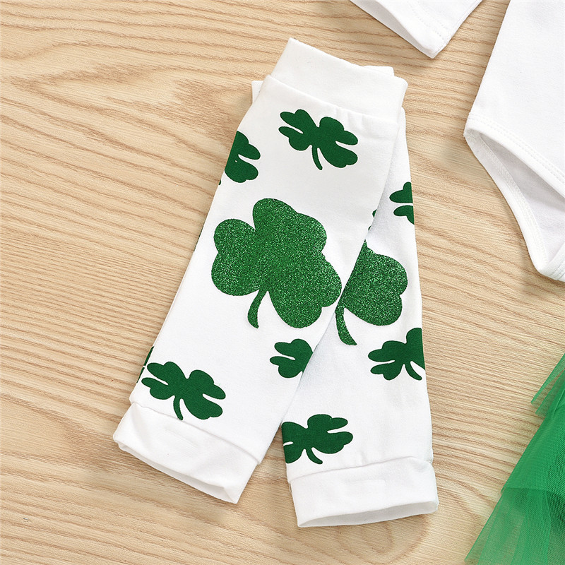 Ropa para niñas recién nacidas mi primer día de San Patricio, ropa para niñas, trébol, mameluco, niñas falda tutú, conjunto