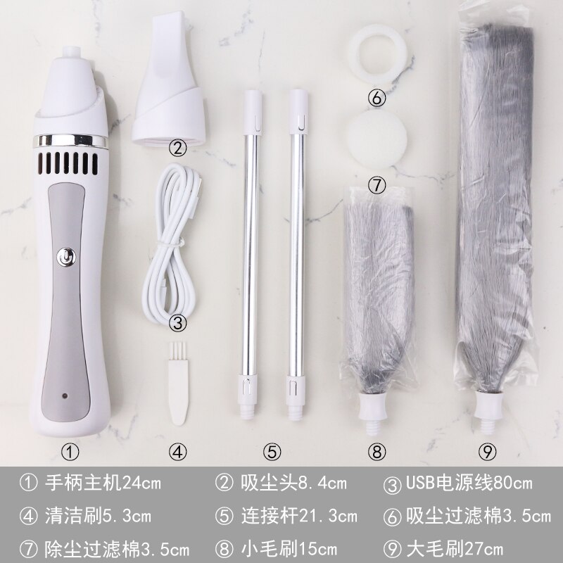 Plumero electrostático de 360 grados, manta de plumas, artefacto de barrido de polvo para el hogar, recolector de polvo de plumas eléctrico: No box