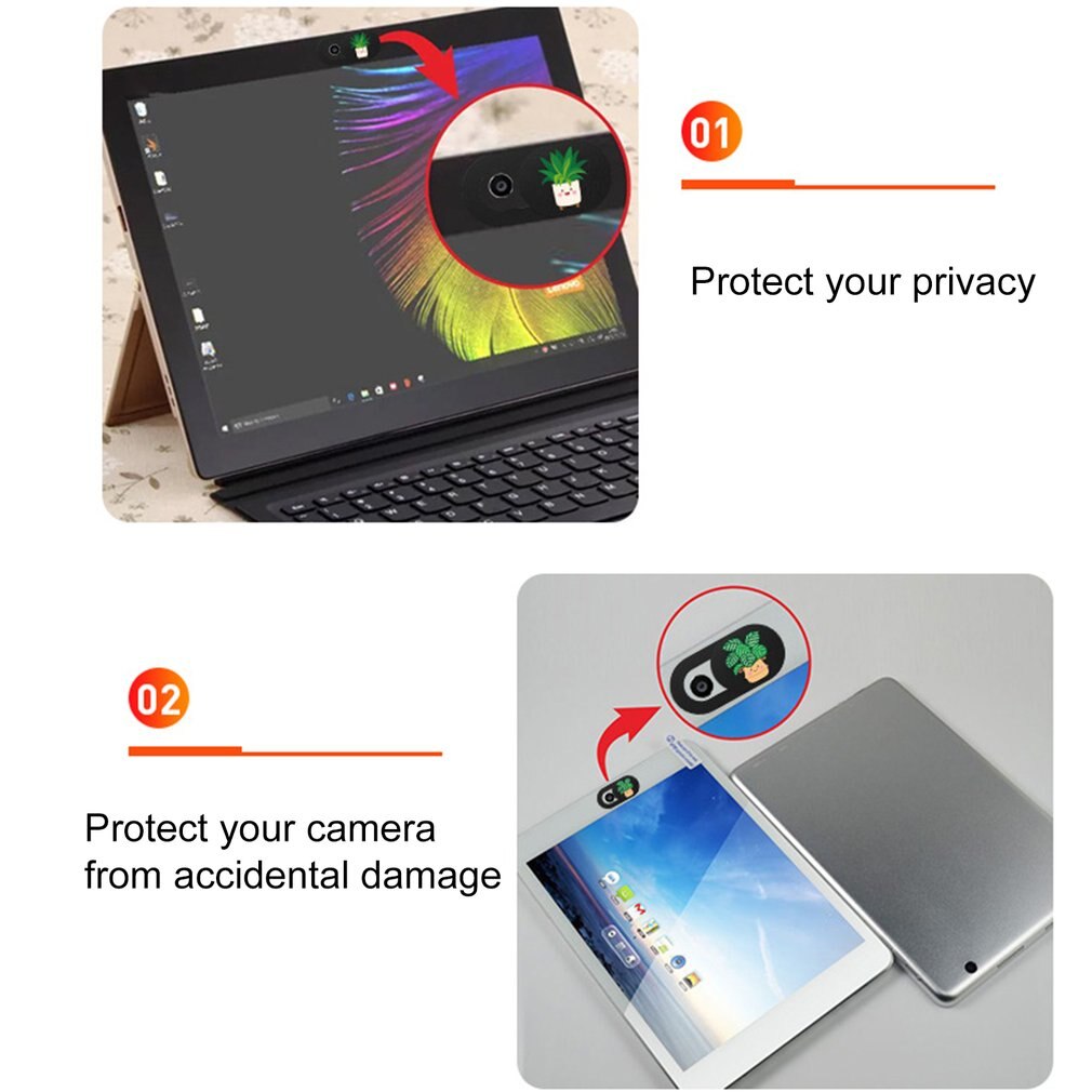 6Pcs Webcam Cover Privacy Beschermhoes Mobiele Computer Lens Camera Cover Anti-gluren Protector Sluiter Slider Accessoires