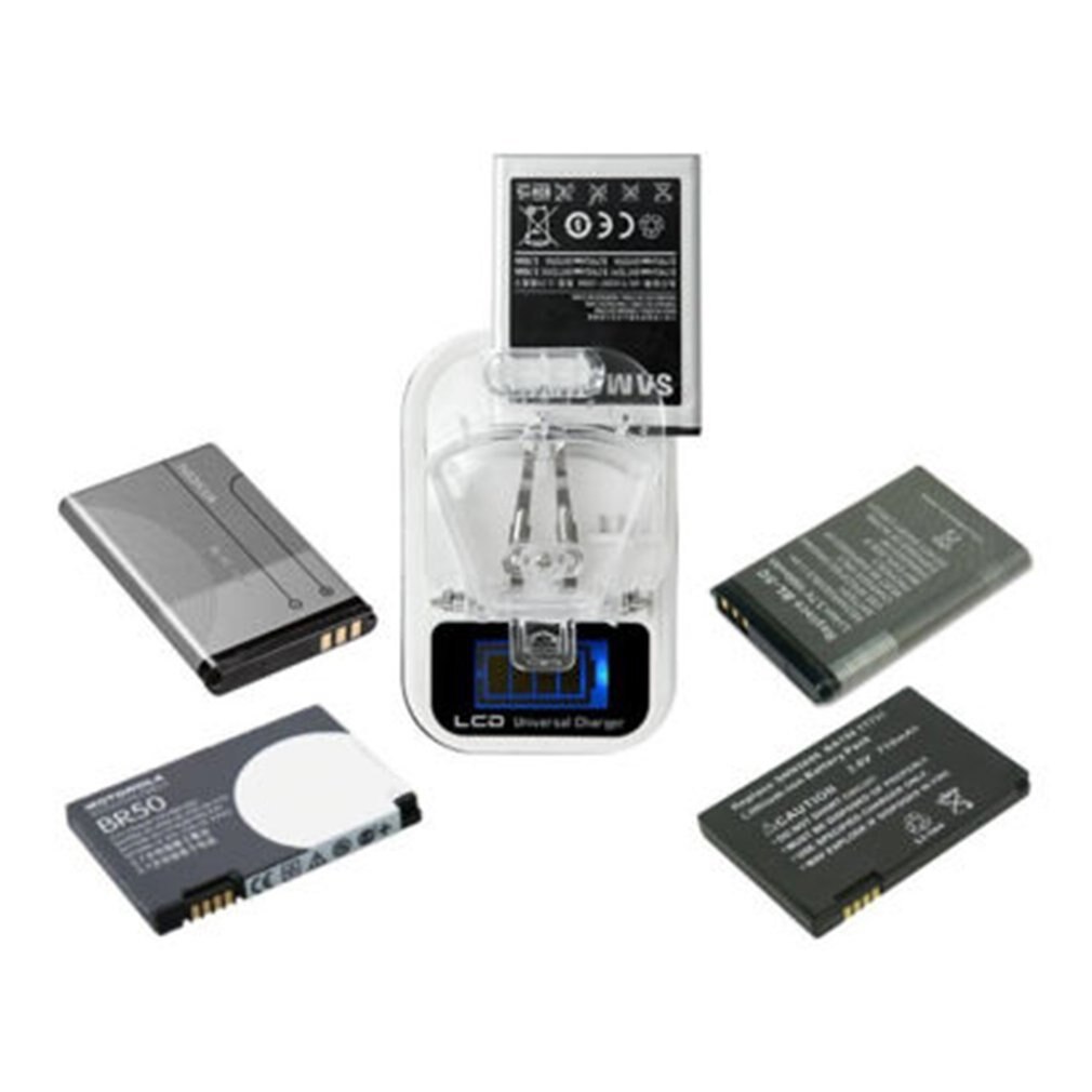 Universal Battery Charger Lcd Indicator Scherm Us Plug Voor Samsung Voor Sony Voor Lg Muur Mobiele Telefoon Oplader