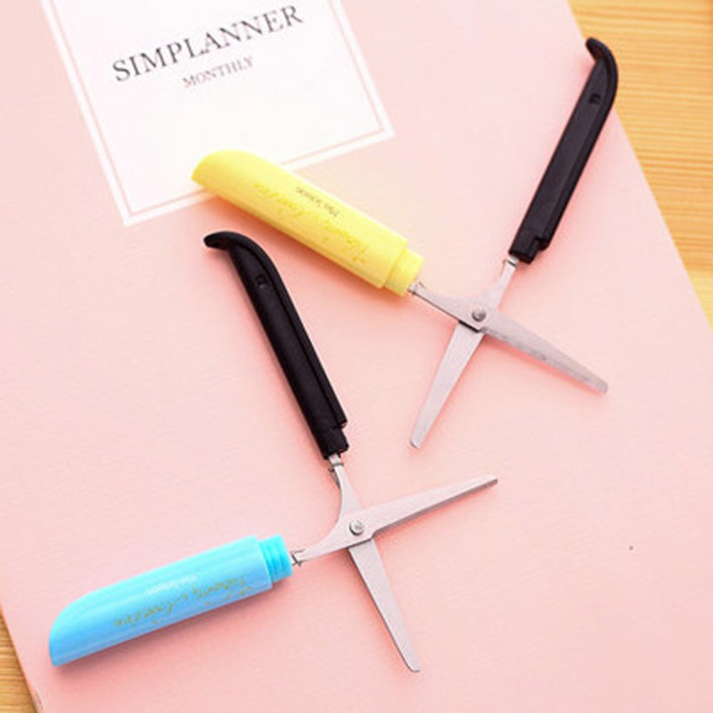 Novelty Flowers Pattern Portable Scissors Diy Scrapbooking Photo Paper Cutter Stationery Scissors Office School Supplies Clipper