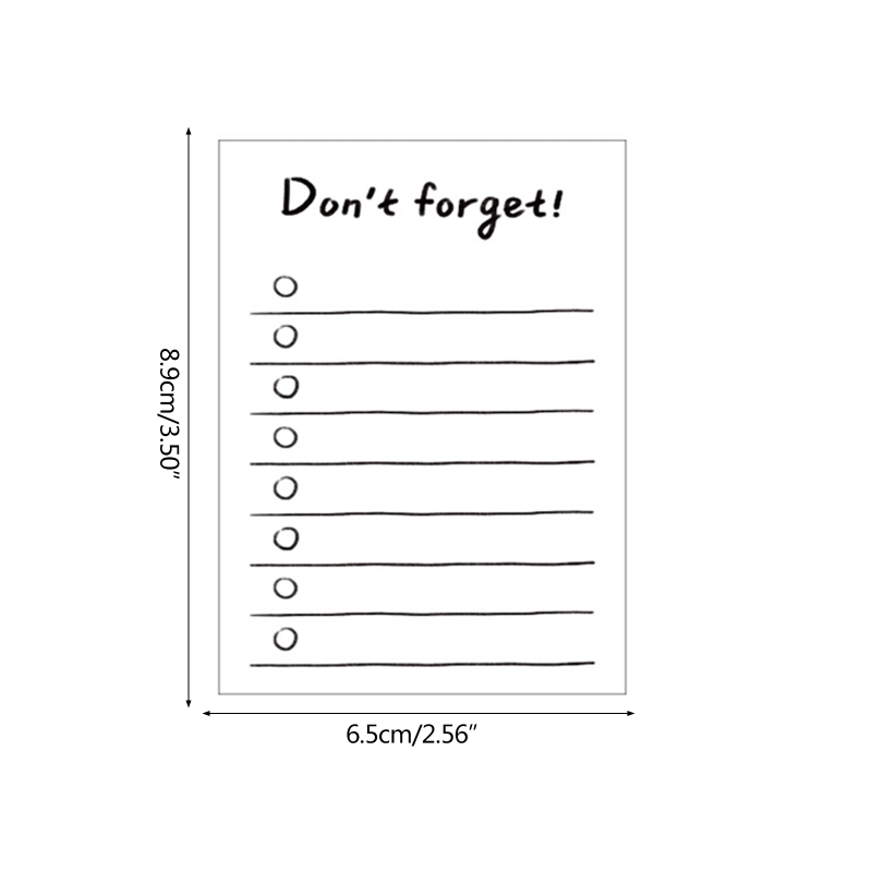 50 Sheets Note Papers Mini Writing Pad Pocket Planner Schedule To-do-list Pad Daily Weekly Monthly Planner for Women Men D5QC