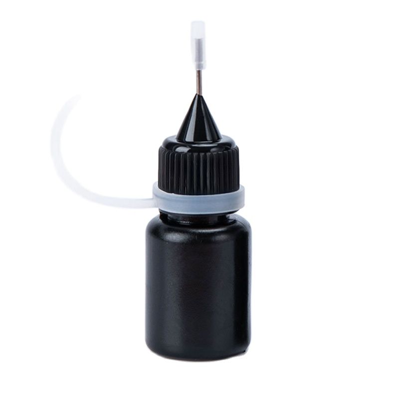 1pc/3 unids/set recarga de tinta negra de identidad guardia protección contra robo rodillo sello fotosensible sello de recarga de tinta: 1pc 5ml