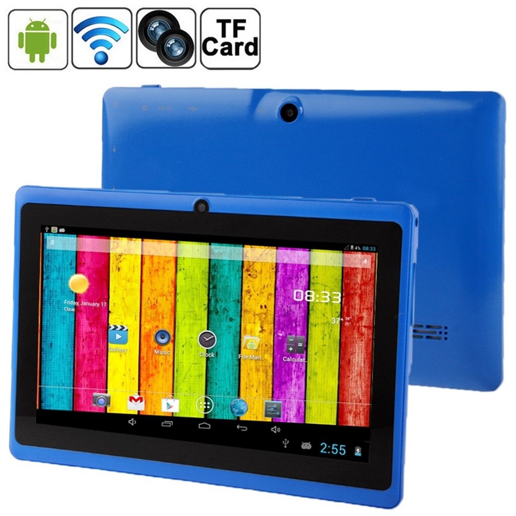 New7 Inch Voor Google Android 4.4 Quad Core Tablet Pc 512Mb + 8Gb Dual Camera Wifi Bluetooth Ondersteuning En